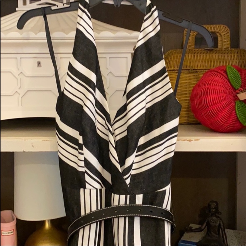 Karen millen flowy halter dress NWOT comes w/belt women size 4 - Picture 7 of 8